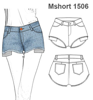 MOLDE SHORT TIRO MEDIO MUJER 1506