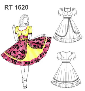 MOLDE VESTIDO HUASA PLATO RT 1620