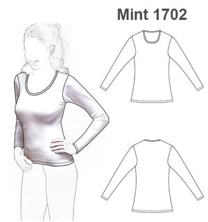 MOLDE INTERIOR CAMISETA MUJER 1702