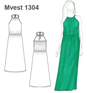 MOLDE VESTIDO LARGO MUJER 1304