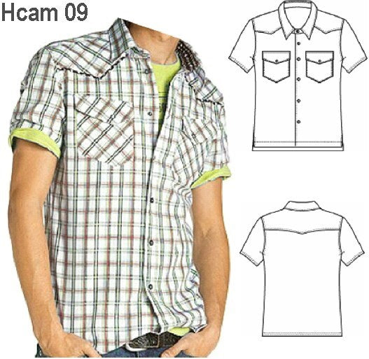 MOLDE CAMISA VAQUERA HOMBRE 0909