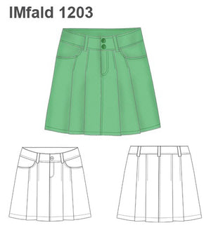 MOLDE FALDA TABLAS NIÑA 1203