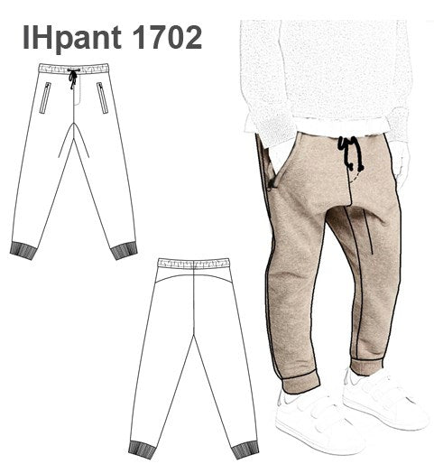 MOLDE PANTALON BUZO URBANO NIÑO 1702