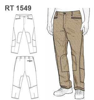 MOLDE PANTALON TRABAJO TACTICA RT 1549