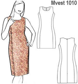 MOLDE VESTIDO JUMPER MUJER 1010
