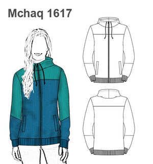MOLDE CHAQUETA POLAR MUJER 1617