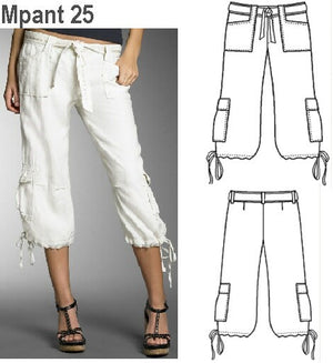 MOLDE PANTALON CAPRI MUJER 0925