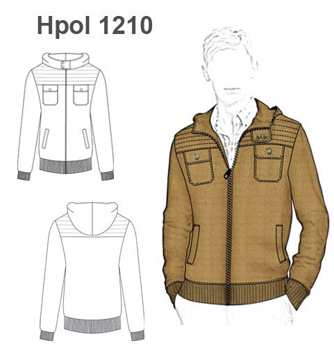 MOLDE POLERON CHAQUETA HOMBRE 1210