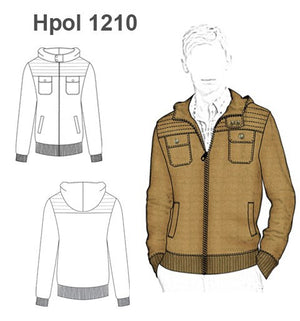 MOLDE POLERON CHAQUETA HOMBRE 1210