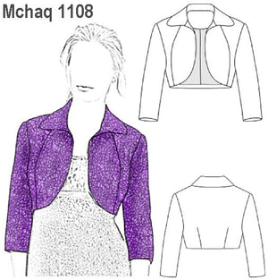 MOLDE CHAQUETA BOLERO MUJER 1108