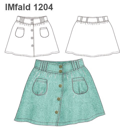 MOLDE FALDA EVASE NIÑA 1204