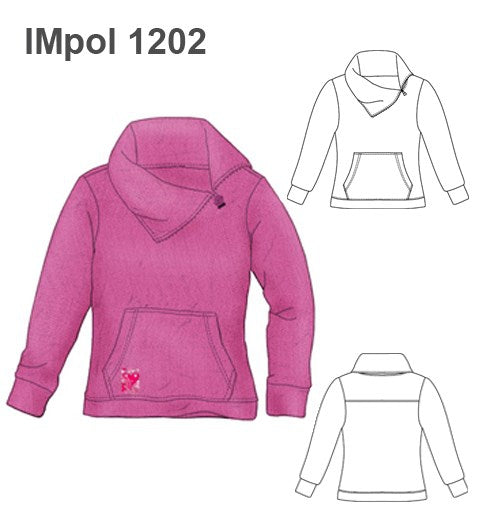 MOLDE POLERON CANGURO NIÑA 1202