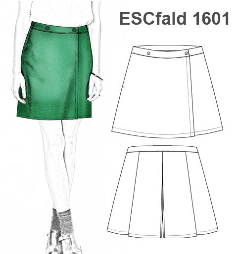 MOLDE FALDA SHORT ESCOLAR 1601