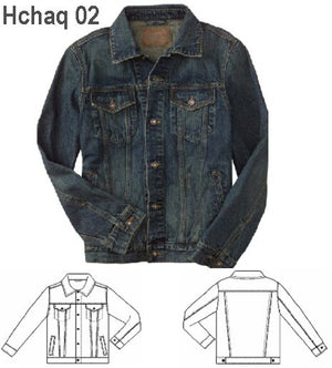 MOLDE CHAQUETA JEANS HOMBRE 0902