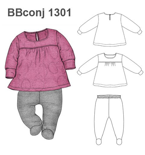 MOLDE CONJUNTO BEBE 1301