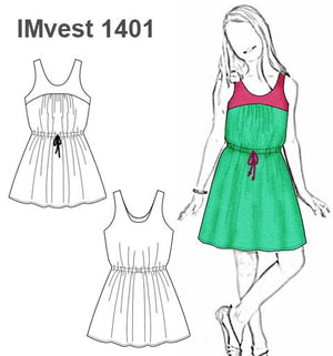 MOLDE VESTIDO SOLERA NIÑA 1401