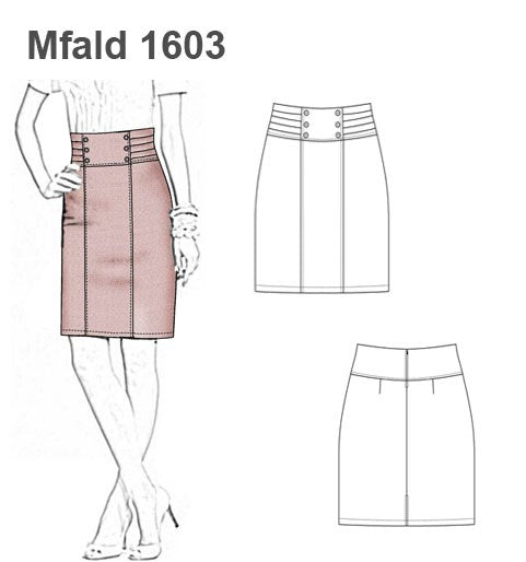 MOLDE FALDA TORERO MUJER 1603