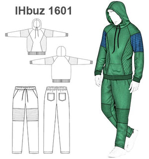 MOLDE SUDADERA / BUZO URBANO NIÑO 1601