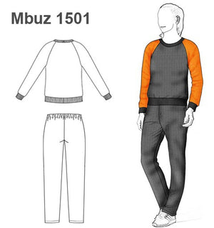 MOLDE SUDADERA / BUZO BASICO MUJER 1501