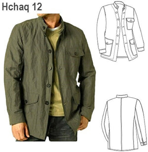 MOLDE CHAQUETA CUELLO MAO HOMBRE 0912