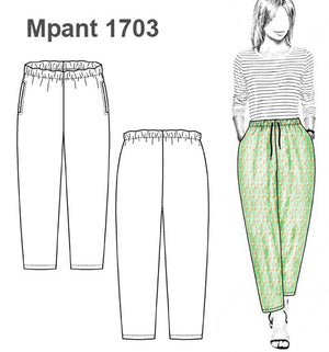 MOLDE PANTALON BASICO MUJER 1703