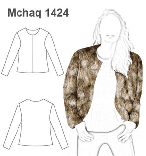 MOLDE CHAQUETA BASICA MUJER 1424