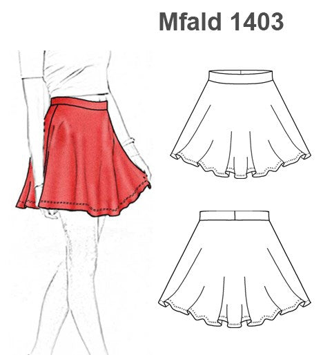 MOLDE FALDA SEMIPLATO MUJER 1403