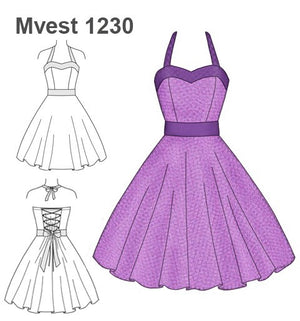 MOLDE VESTIDO STRAPLESS MUJER 1230