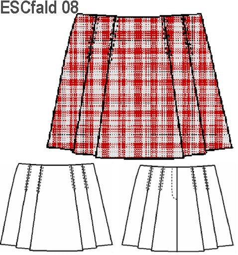 MOLDE FALDA TABLAS ESCOLAR 0908