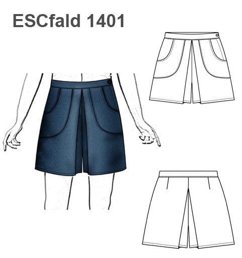 MOLDE FALDA SHORT ESCOLAR 1401