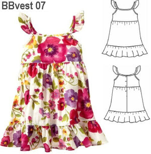 MOLDE VESTIDO SOLERA BEBE 0907
