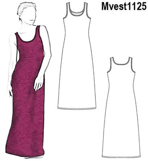 MOLDE VESTIDO MUSCULOSA MUJER 1125