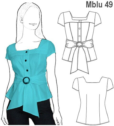 MOLDE BLUSA MUJER 0949