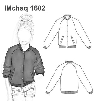 MOLDE CHAQUETA  BOMBER NIÑA 1602