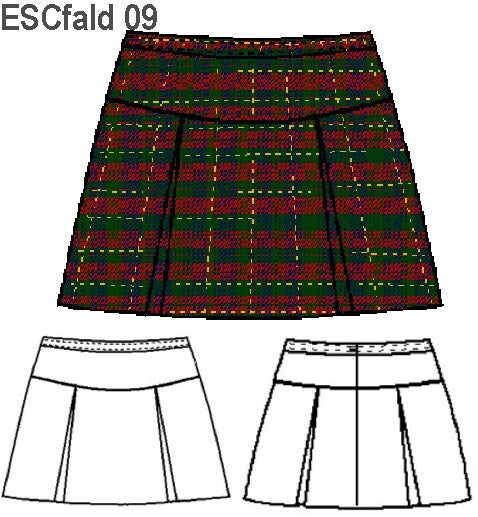 MOLDE FALDA TABLAS ESCOLAR 0909