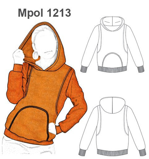 MOLDE POLERON CANGURO MUJER 1213