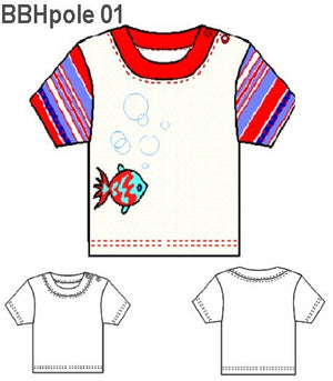 MOLDE POLERA BASICA BEBE 0901