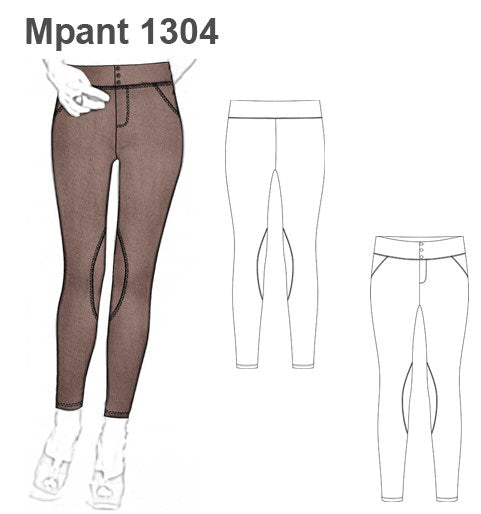 MOLDE PANTALON CALZA MUJER 1304