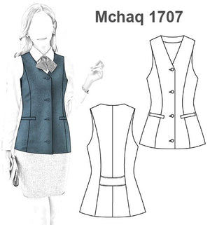 MOLDE CHALECO MUJER 1707