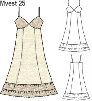 MOLDE VESTIDO SOLERA MUJER 0925