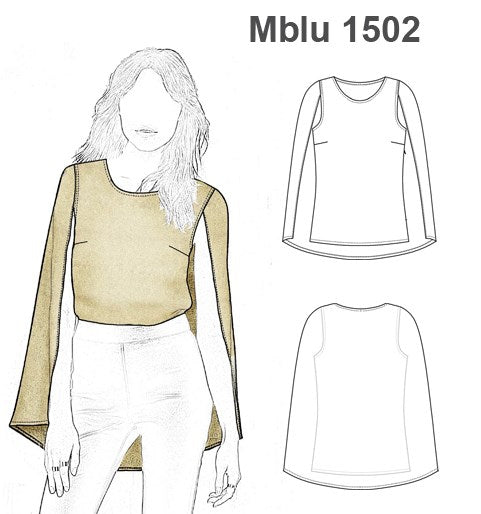 MOLDE BLUSA CAPA MUJER 1502