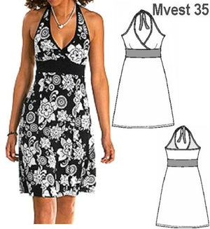MOLDE VESTIDO SOLERA MUJER 0935