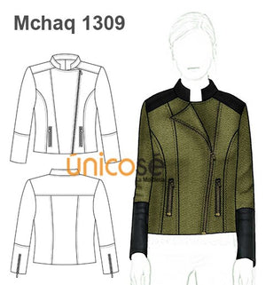 MOLDE CHAQUETA CRUZADA MUJER 1309
