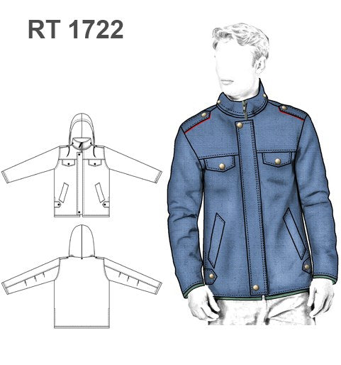 MOLDE CHAQUETA TRABAJO IMPERMEABLE RT 1722