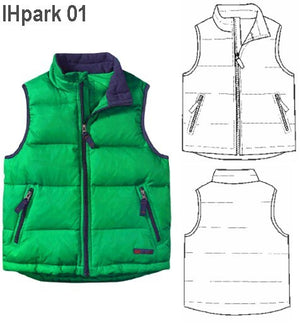 MOLDE PARKA CHALECO NIÑO 0901