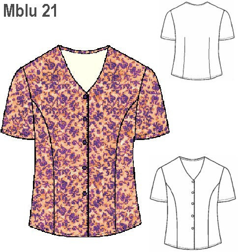 MOLDE BLUSA BASICA MUJER 0921