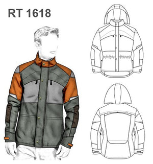 MOLDE CHAQUETA TRABAJO FORESTAL RT 1618