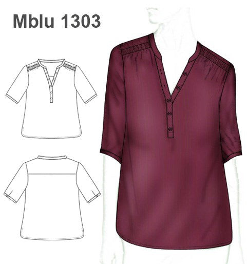 MOLDE BLUSA MAO MUJER 1303