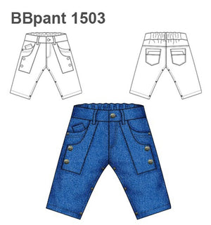 MOLDE PANTALON BEBE 1503
