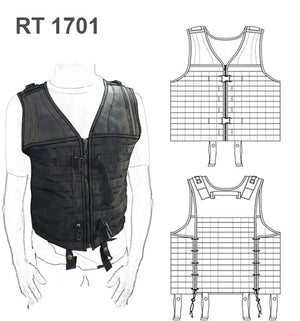 MOLDE CHALECO TACTICO  AJUSTABLE RT 1701